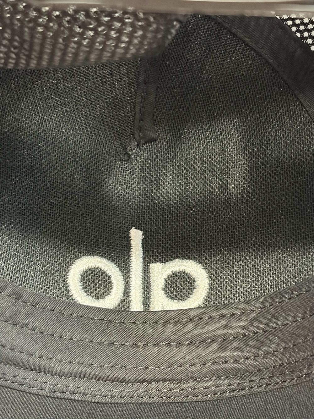 ALO Yoga Black Baseball Cap with White Embroidered Logo - Picture 6 of 10
